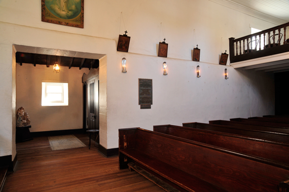 Adobe Chapel interior