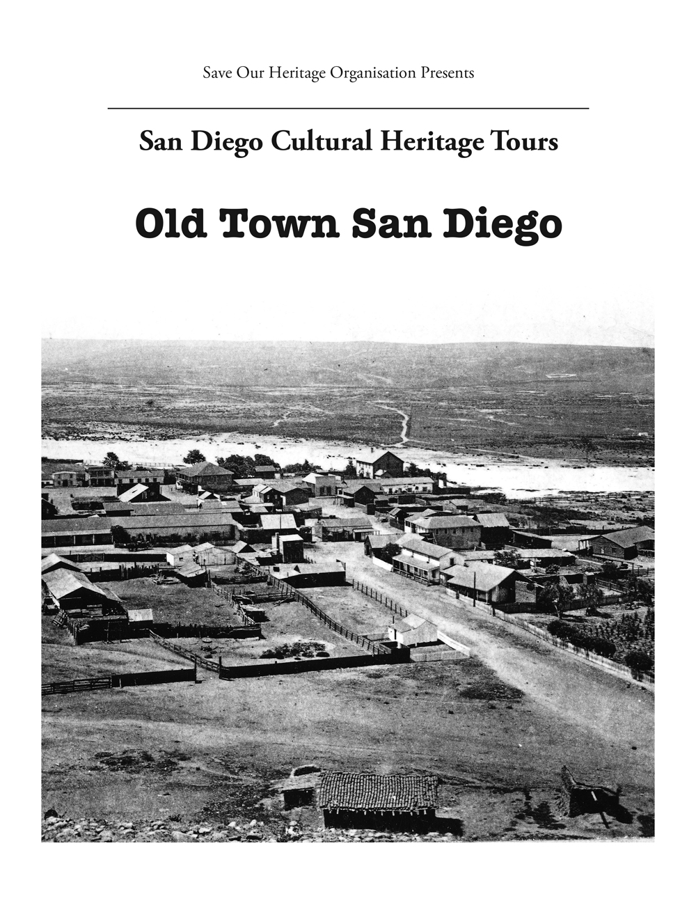 cover of the Old Town San Diego cultural heritage tour