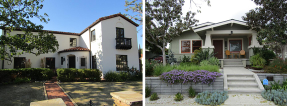 Photo of two designated homes