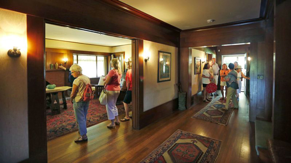 Entrance hallway at the Marston House