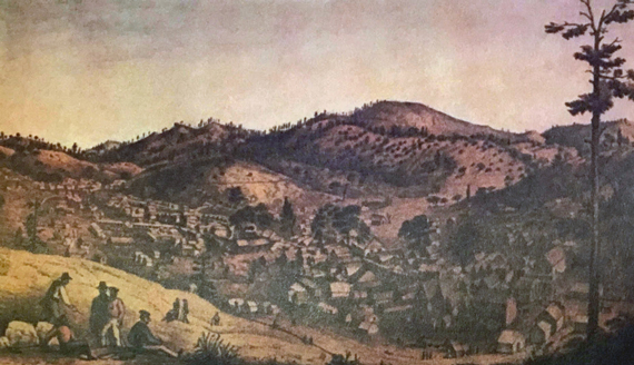 Painting showing Sonora in 1852.