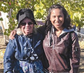 From left, author Nan Rebik and her new illustrator, Leianna Hill, recently introduced their first joint project. Photo by Maria Esther Hill