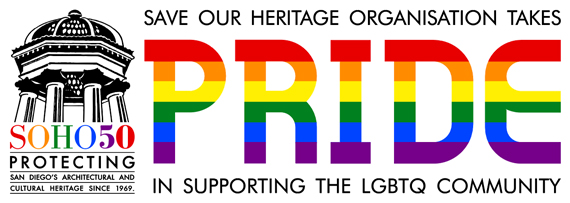 SOHO's banner for San Diego Pride Parade