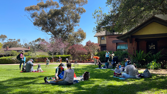 A lively CHIMES class on the Marston House lawn, Spring 2021. Photos by Robert Veres