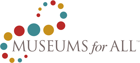 Graphic logo for Museums for All program