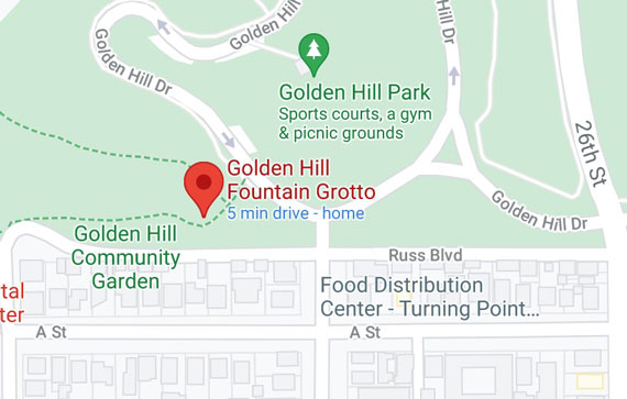 Map image for the Golden Hill Fountain Grotto