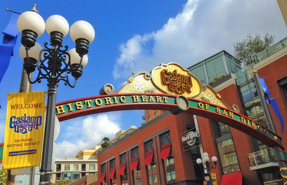 Gaslamp Quarter, historic heart of San Diego