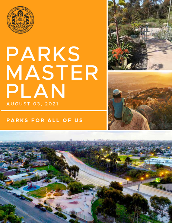 Photo of the cover of the draft master parks plan