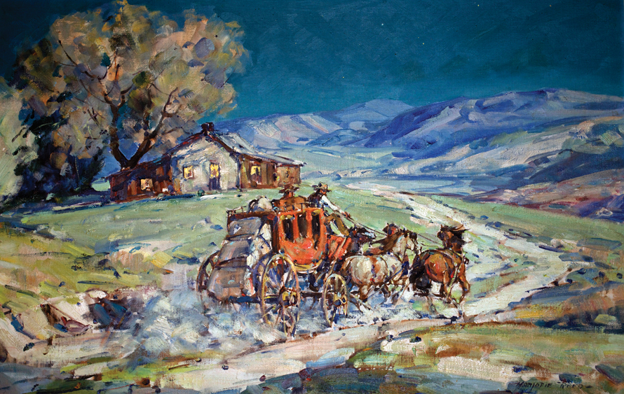 Painting of Warner Ranch House by Marjorie Reed