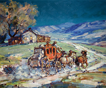 Image of a painting by Marjorie Reed called Warner's Ranch