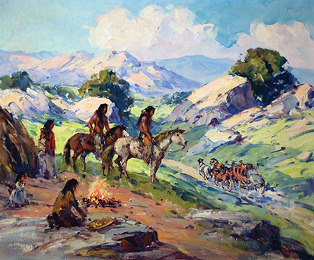 Image of a painting by Marjorie Reed called Warner's Pass