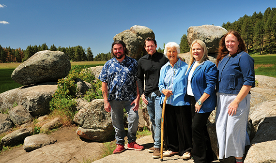 Nick Doose, Brian Williams, Carmen Lucas, Courtney Ann Coyle, and Rachel Ruston at Laguna Meadow